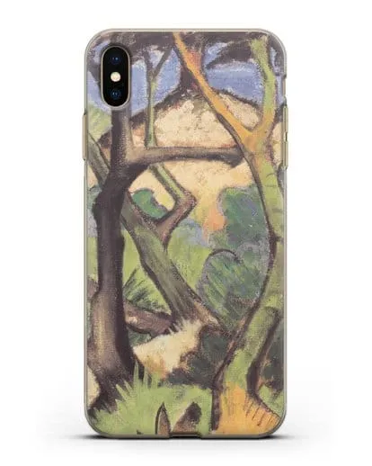 Чехол Вечерний пейзаж (Мюллер Отто) силиконовый для iPhone XS Max