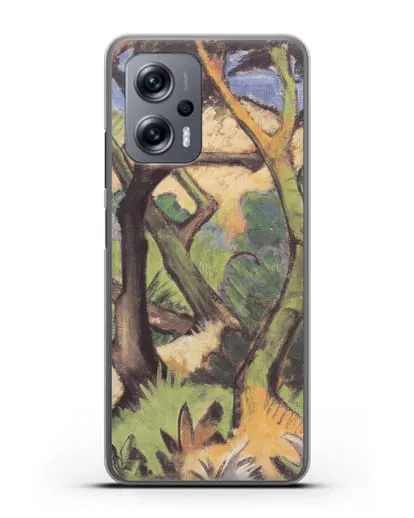 Чехол Вечерний пейзаж (Мюллер Отто) силиконовый для Xiaomi Poco X4 GT