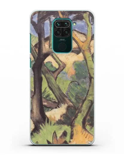 Чехол Вечерний пейзаж (Мюллер Отто) силиконовый для Xiaomi Redmi Note 9