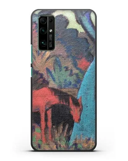Чехол Цыганский конь у черной воды (Мюллер Отто) силиконовый для Honor 30