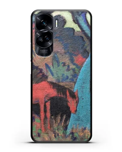 Чехол Цыганский конь у черной воды (Мюллер Отто) силиконовый для Honor 90 Lite