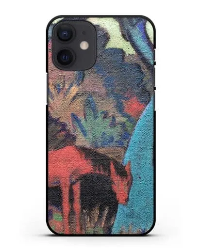 Чехол Цыганский конь у черной воды (Мюллер Отто) силиконовый для iPhone 12 mini