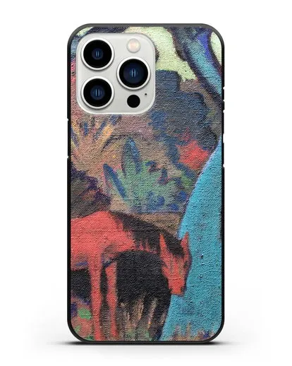 Чехол Цыганский конь у черной воды (Мюллер Отто) силиконовый для iPhone 13 Pro