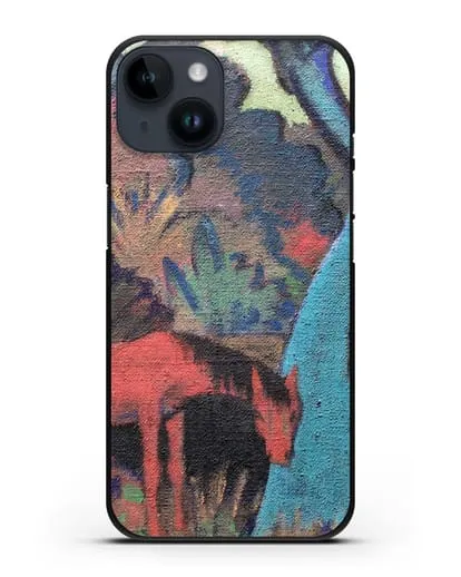 Чехол Цыганский конь у черной воды (Мюллер Отто) силиконовый для iPhone 14