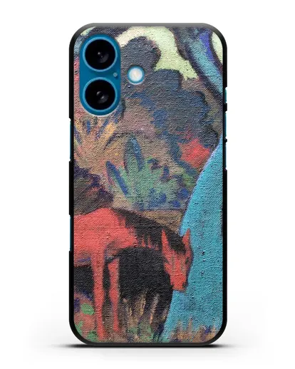 Чехол Цыганский конь у черной воды (Мюллер Отто) силиконовый для iPhone 16