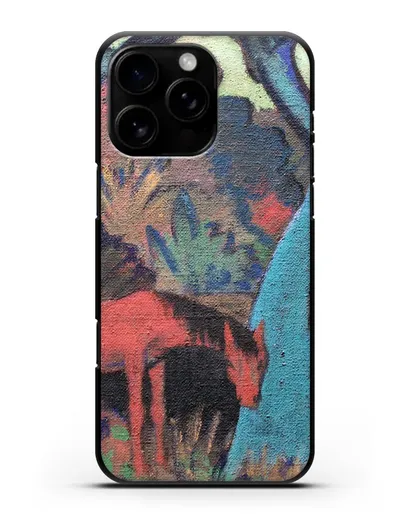 Чехол Цыганский конь у черной воды (Мюллер Отто) силиконовый для iPhone 16 Pro Max