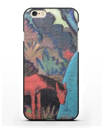 Чехол Цыганский конь у черной воды (Мюллер Отто) силиконовый для iPhone 6