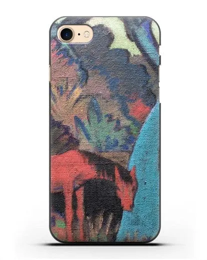 Чехол Цыганский конь у черной воды (Мюллер Отто) силиконовый для iPhone 8