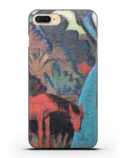 Чехол Цыганский конь у черной воды (Мюллер Отто) силиконовый для iPhone 7 Plus