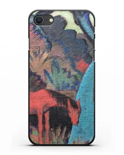 Чехол Цыганский конь у черной воды (Мюллер Отто) силиконовый для iPhone SE 2020