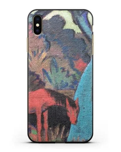 Чехол Цыганский конь у черной воды (Мюллер Отто) силиконовый для iPhone XS Max