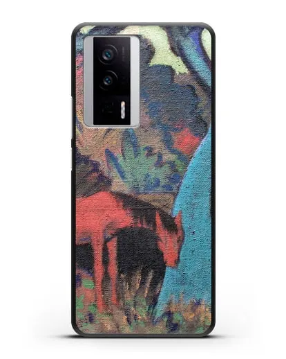 Чехол Цыганский конь у черной воды (Мюллер Отто) силиконовый для Xiaomi Poco F5 Pro