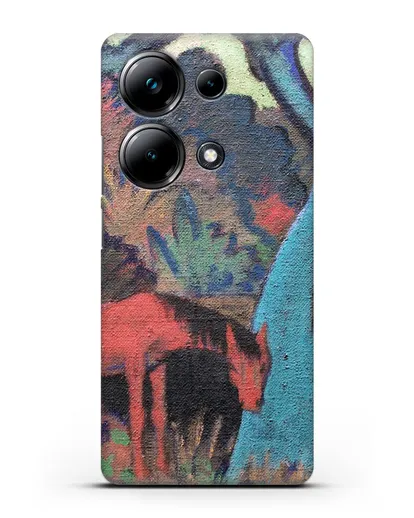 Чехол Цыганский конь у черной воды (Мюллер Отто) силиконовый для Xiaomi Poco M6 Pro