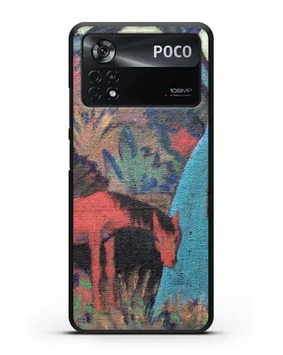 Чехол Цыганский конь у черной воды (Мюллер Отто) силиконовый для Xiaomi Poco X4 Pro