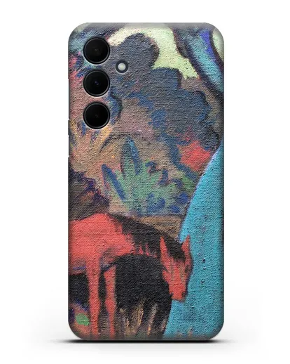 Чехол Цыганский конь у черной воды (Мюллер Отто) силиконовый для Samsung Galaxy A55 [SM-A556]