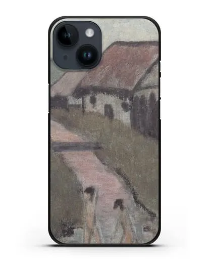 Чехол Цыганский ребенок в деревне (Мюллер Отто) силиконовый для iPhone 14
