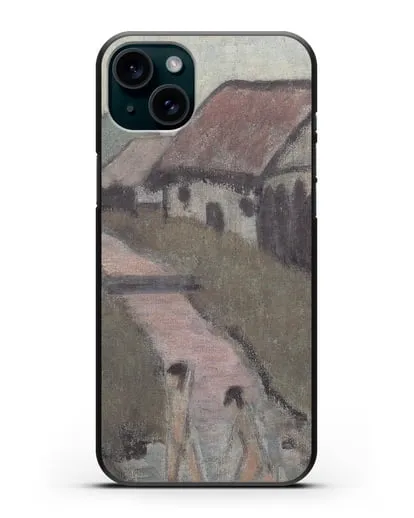 Чехол Цыганский ребенок в деревне (Мюллер Отто) силиконовый для iPhone 15 Plus