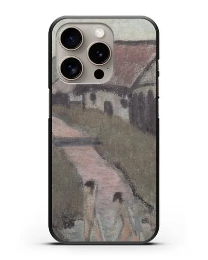 Чехол Цыганский ребенок в деревне (Мюллер Отто) силиконовый для iPhone 15 Pro