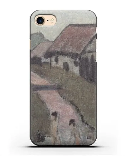 Чехол Цыганский ребенок в деревне (Мюллер Отто) силиконовый для iPhone 8