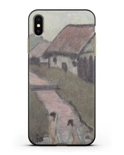 Чехол Цыганский ребенок в деревне (Мюллер Отто) силиконовый для iPhone XS Max