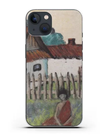 Чехол Цыганка в саду (Мюллер Отто) силиконовый для iPhone 13