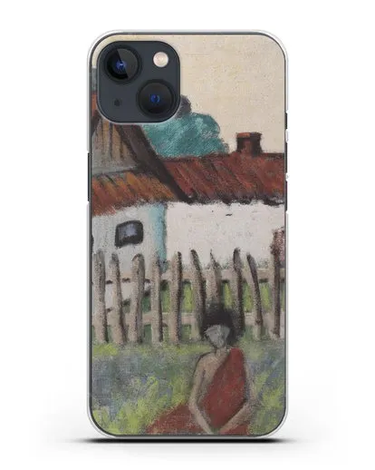 Чехол Цыганка в саду (Мюллер Отто) силиконовый для iPhone 13 Mini