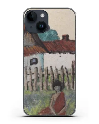 Чехол Цыганка в саду (Мюллер Отто) силиконовый для iPhone 14