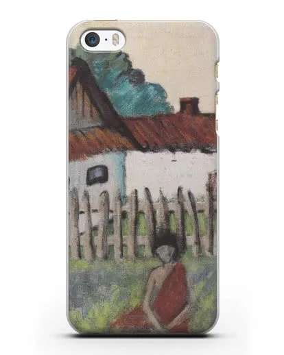 Чехол Цыганка в саду (Мюллер Отто) силиконовый для iPhone 5/5s/SE