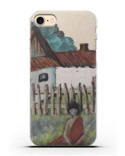 Чехол Цыганка в саду (Мюллер Отто) силиконовый для iPhone 8
