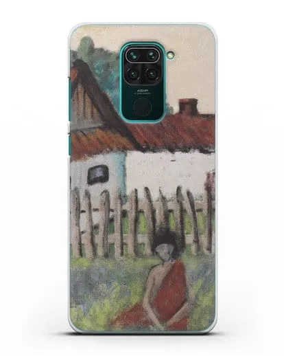 Чехол Цыганка в саду (Мюллер Отто) силиконовый для Xiaomi Redmi Note 9