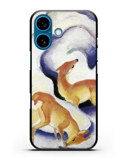 Чехол Олени в снегу (Марк Франц) силиконовый для iPhone 16