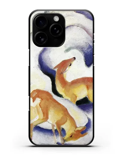 Чехол Олени в снегу (Марк Франц) силиконовый для iPhone 16 Pro Max