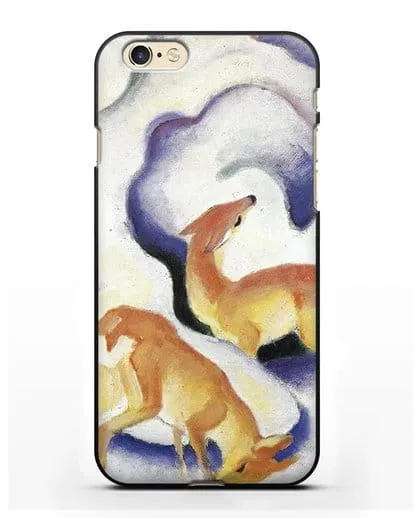 Чехол Олени в снегу (Марк Франц) силиконовый для iPhone 6