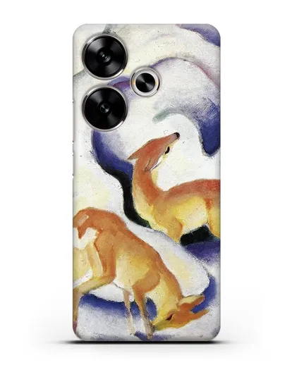 Чехол Олени в снегу (Марк Франц) силиконовый для Xiaomi Poco F6