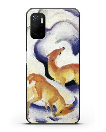 Чехол Олени в снегу (Марк Франц) силиконовый для Xiaomi Poco M3 Pro