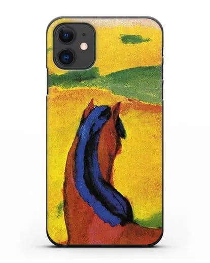 Чехол Лошадь в пейзаже (Марк Франц) силиконовый для iPhone 11