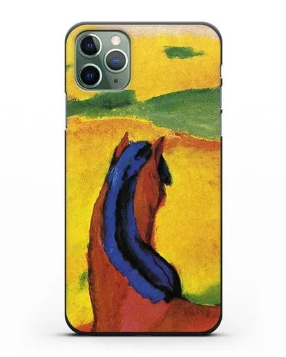 Чехол Лошадь в пейзаже (Марк Франц) силиконовый для iPhone 11 Pro