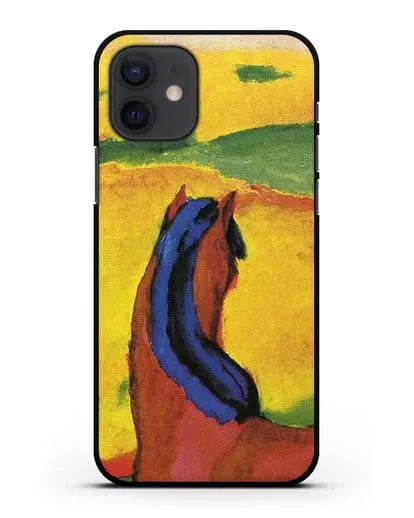Чехол Лошадь в пейзаже (Марк Франц) силиконовый для iPhone 12