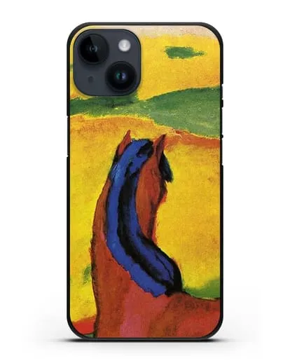 Чехол Лошадь в пейзаже (Марк Франц) силиконовый для iPhone 14