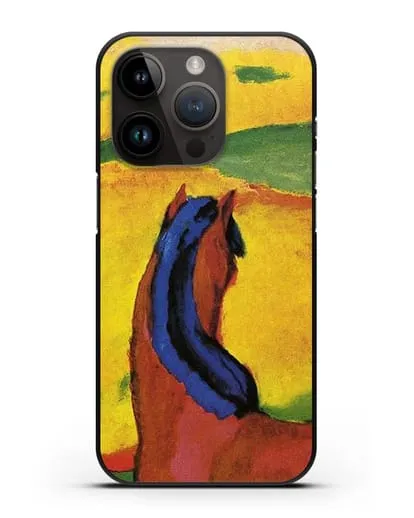 Чехол Лошадь в пейзаже (Марк Франц) силиконовый для iPhone 14 Pro