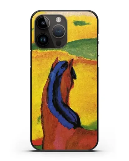 Чехол Лошадь в пейзаже (Марк Франц) силиконовый для iPhone 14 Pro Max