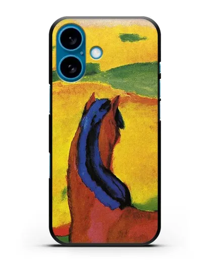 Чехол Лошадь в пейзаже (Марк Франц) силиконовый для iPhone 16