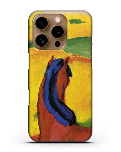 Чехол Лошадь в пейзаже (Марк Франц) силиконовый для iPhone 16 Pro