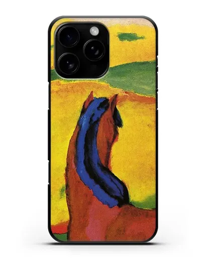 Чехол Лошадь в пейзаже (Марк Франц) силиконовый для iPhone 16 Pro Max