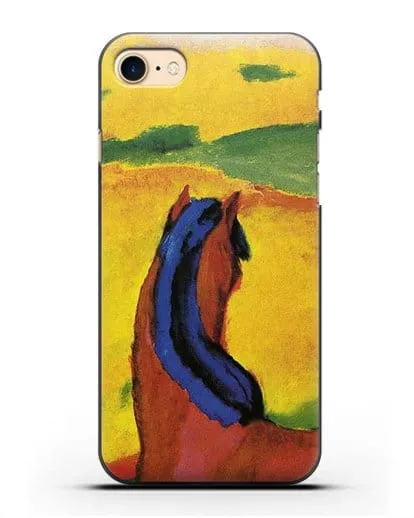 Чехол Лошадь в пейзаже (Марк Франц) силиконовый для iPhone 8