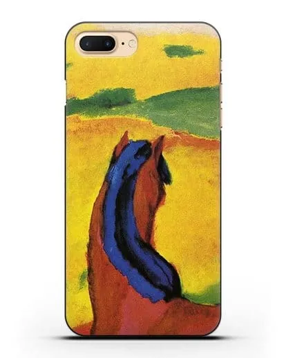 Чехол Лошадь в пейзаже (Марк Франц) силиконовый для iPhone 7 Plus