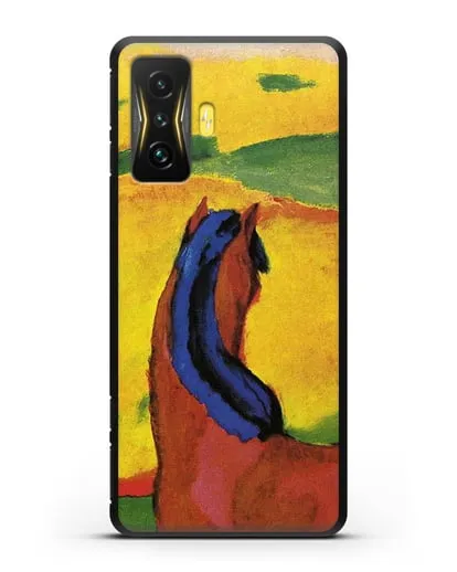 Чехол Лошадь в пейзаже (Марк Франц) силиконовый для Xiaomi Poco F4 GT