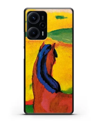 Чехол Лошадь в пейзаже (Марк Франц) силиконовый для Xiaomi Poco F5