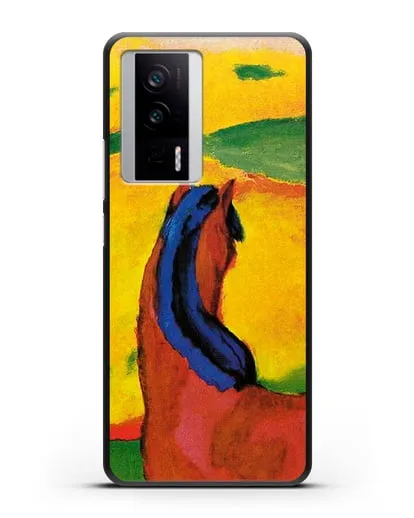 Чехол Лошадь в пейзаже (Марк Франц) силиконовый для Xiaomi Poco F5 Pro