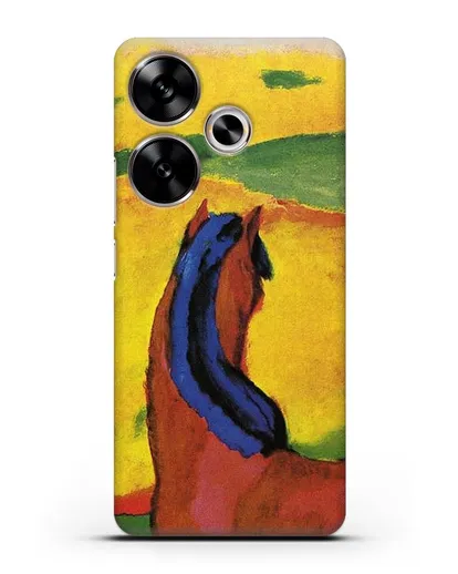 Чехол Лошадь в пейзаже (Марк Франц) силиконовый для Xiaomi Poco F6